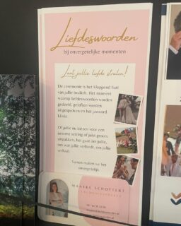 Sales is niet echt mijn ‘love language’🙄
Toch weet ik (mede dankzij mijn wél sales gerichte lief😉) als je wilt groeien en gezien worden, moet je jezelf laten zien, wat je doet én waarom. 
Daarom ben ik extra trots dat ik mag schitteren tussen andere fantastische collega’s in de trouwbranche bij het prachtige Landgoed Rhederoord! 💜🏛️ Wat een plek, wat een mensen, wat een eer!
Op naar nog meer mooie samenwerkingen en bijzondere bruiloften. 🍾💍
#trouwleverancier #landgoedrhederoord #trouwen #trotsmomentje #ondernemenmethart #ceremoniespreker #ceremoniemeester